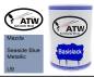 Preview: Mazda, Seaside Blue Metallic, U9: 500ml Lackdose, von ATW Autoteile West.